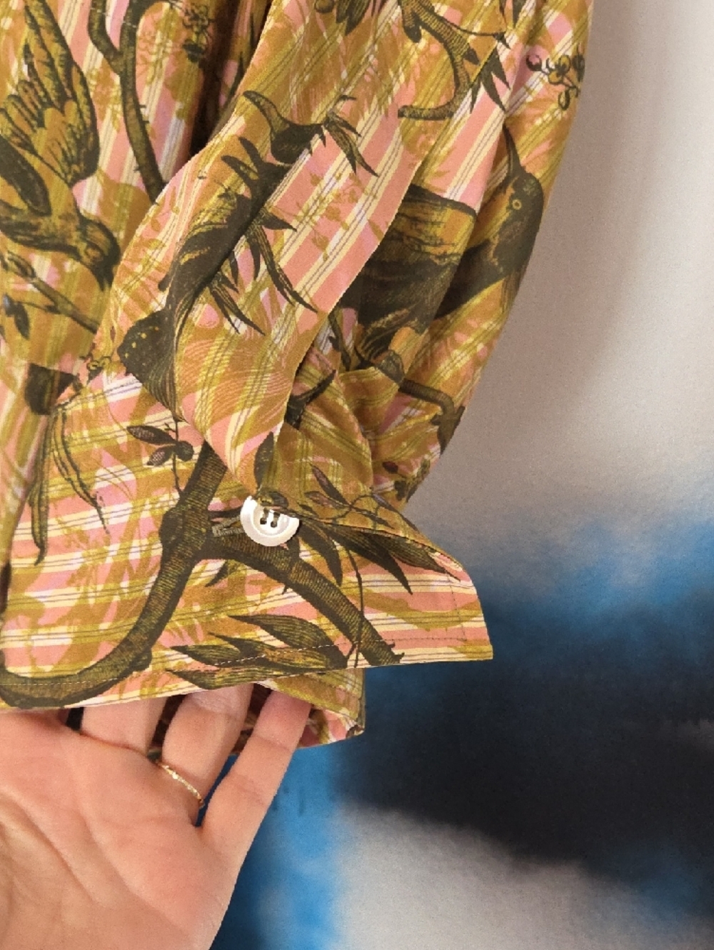 Vivienne Westwood Olive & Pink Tropical Shirt Dress - Picture 10 of 12